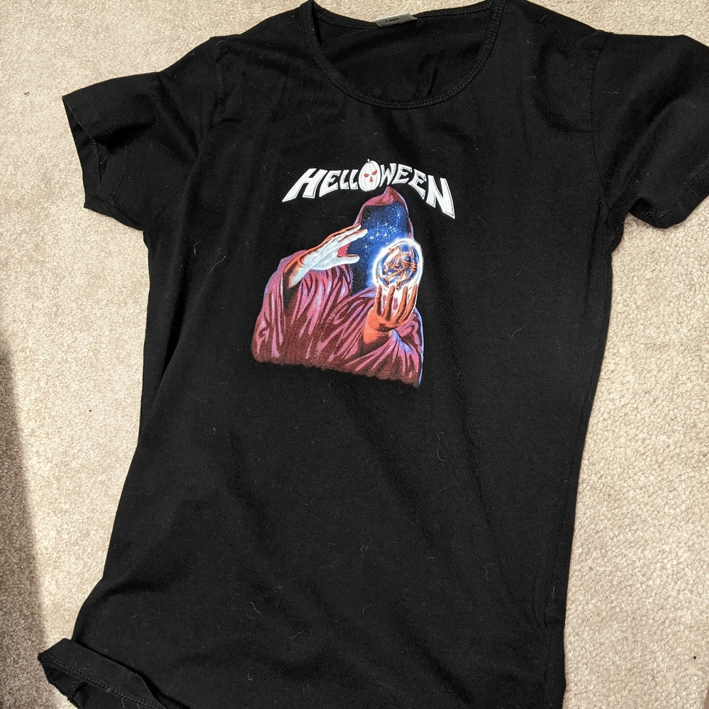 Metal girls t-shirt helloween
